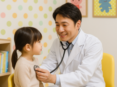 小児科診療の様子