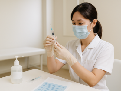 予防接種の様子